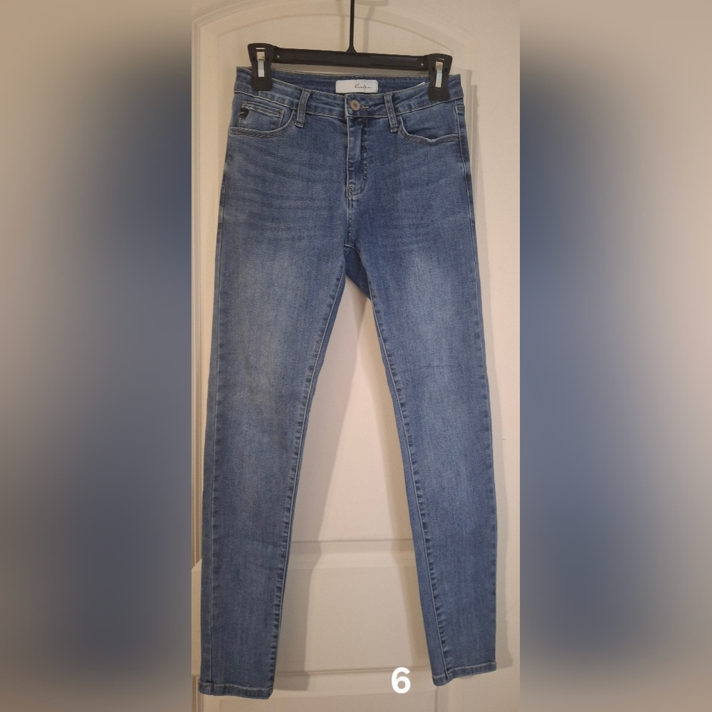 Kancan High riseWomen's Blue Skinny Jeans Sz 7 Boho Casual Office Coastal